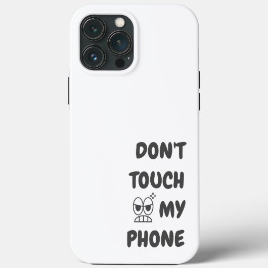 Coques Case-Mate iPhone Ne touchez pas à mon téléphone (Verso)