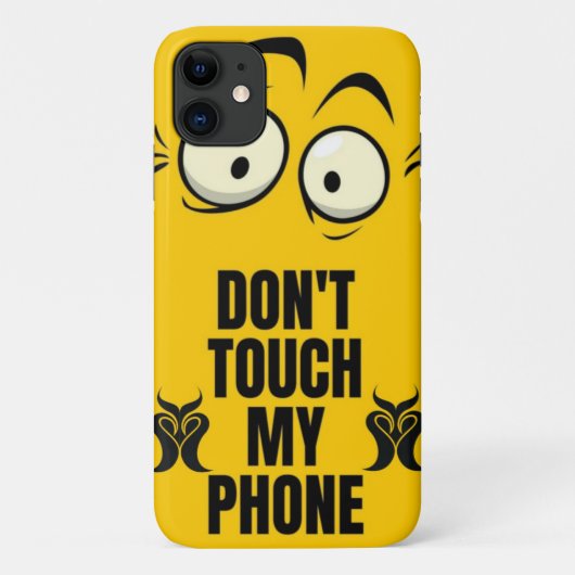 Coques Case-Mate iPhone Ne touchez pas à mon téléphone (Dos)