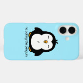 Coques Case-Mate iPhone Ne touchez pas au pingouin (Verso (horizontal))