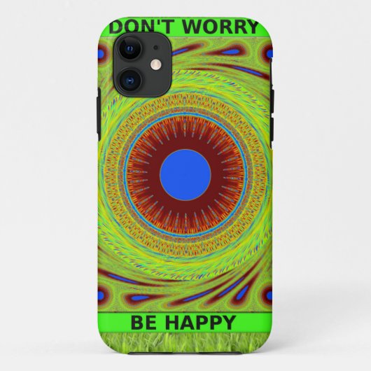 Coques Case-Mate iPhone Ne vous inquiétez pas d'être heureux d'impression (Dos)