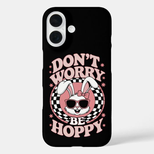 Coques Case-Mate iPhone Ne vous inquiétez pas, lapin de Pâques joyeux (Verso)
