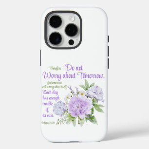 Coques iPhone 16 Pro Ne vous inquiétez pas pour demain Fleur de Pivoine