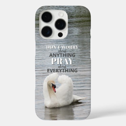 Coques Case-Mate iPhone Ne vous inquiétez pas Pray Swan Photo (Verso)