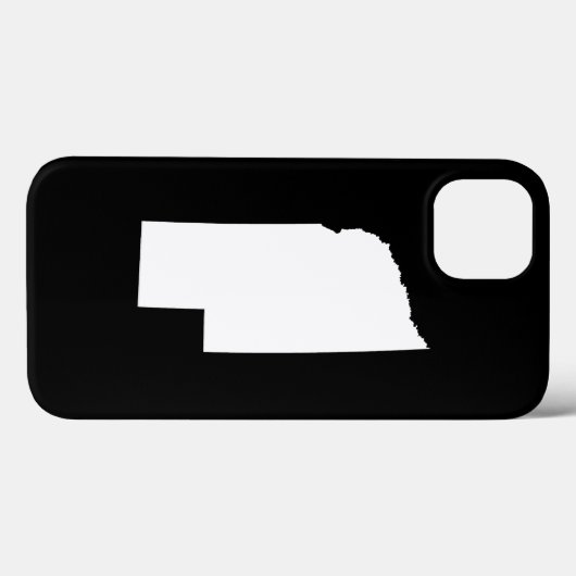 Coques Case-Mate iPhone Nebraska en blanc (Verso (horizontal))
