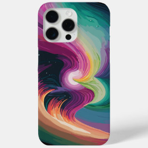 Coque iPhone 15 Pro Max Nebula arc-en-ciel
