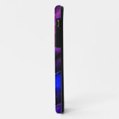 Coques Case-Mate iPhone Nebula de l'espace violet dans l'encre d'alcool (Dos/Gauche)