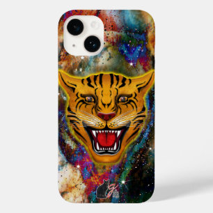 Coque Pour iPhone 14 Nebula de Tigre de narling