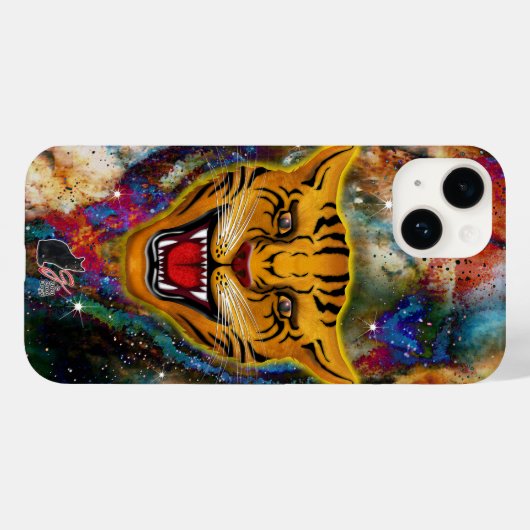 Coques Case-Mate iPhone Nebula de Tigre de narling (Verso (horizontal))