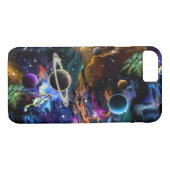 Coques Case-Mate iPhone Nebula des planètes spatiales de Galaxie (Dos (Horizontal))