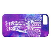 Coques Case-Mate iPhone Nebula et Eléphant Tribal (Dos (Horizontal))