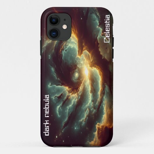 Coques Case-Mate iPhone Nebula foncé personnalisable (Dos)