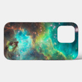 Coques Case-Mate iPhone Nebula Turquoise (Verso (horizontal))
