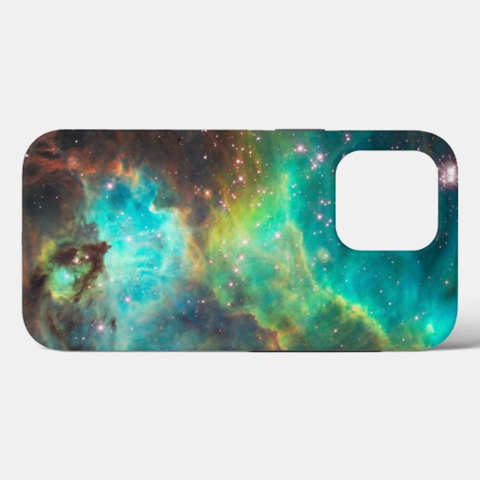 Coques Case-Mate iPhone Nebula Turquoise (Verso (horizontal))