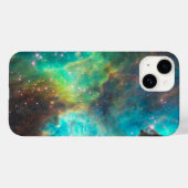 Coques Case-Mate iPhone Nebula Turquoise (Verso (horizontal))