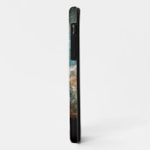 Coques Case-Mate iPhone Nébuleuse de crabe turquoise (Dos/Gauche)