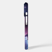 Coques Case-Mate iPhone Nébuleuse violette avec étoiles (Verso / Gauche)