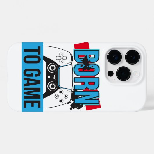 COQUES Case-Mate iPhone NÉE AU JEU AVEC MA CONSOLE (Verso (horizontal))