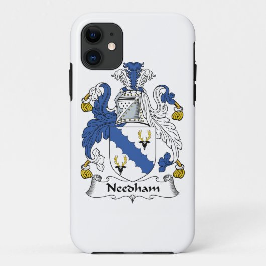 Coques Case-Mate iPhone Needham Family Crest (Dos)