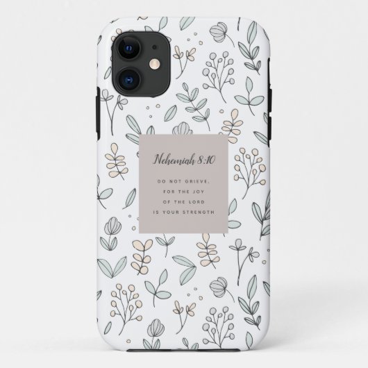 Coques Case-Mate iPhone Néhémie 8:10 Écriture (Dos)