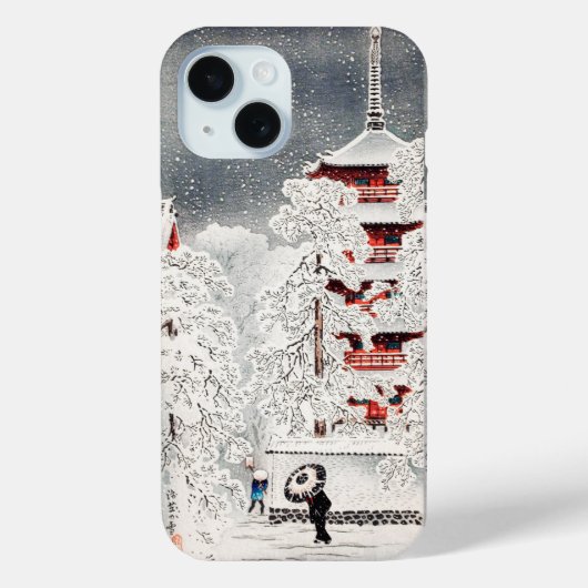 Coques Case-Mate iPhone Neige à Asakusa par Takahashi Hiroaki (Verso)