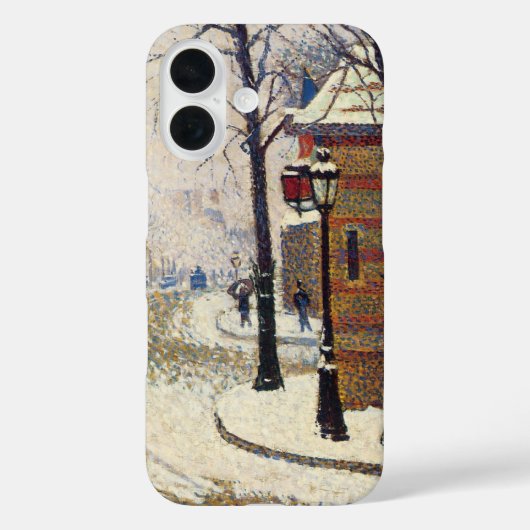 Coques Case-Mate iPhone Neige, boulevard de Clichy, Paris de Paul Signac (Verso)