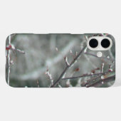 Coques Case-Mate iPhone Neige brillante noir et blanc (Verso (horizontal))