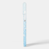 Coques Case-Mate iPhone Neige brillante noir et blanc (Verso / Gauche)