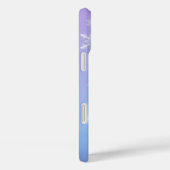 Coques Case-Mate iPhone Neige brillante noir et blanc (Verso / Droite)