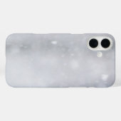 Coques Case-Mate iPhone Neige brillante noir et blanc (Verso (horizontal))