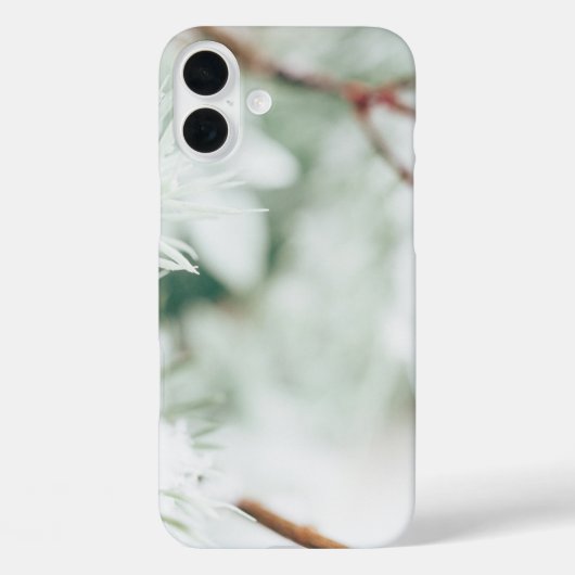 Coques Case-Mate iPhone Neige brillante noir et blanc (Verso)