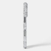 Coques Case-Mate iPhone Neige brillante noir et blanc (Verso / Droite)
