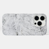 Coques Case-Mate iPhone Neige brillante noir et blanc (Verso (horizontal))