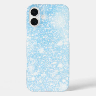 Coques iPhone 16 Plus Neige brillante noir et blanc