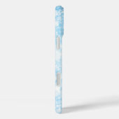 Coques Case-Mate iPhone Neige brillante noir et blanc (Verso / Droite)