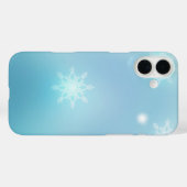 Coques Case-Mate iPhone Neige brillante noir et blanc (Verso (horizontal))