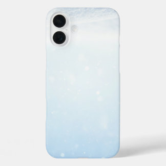 Coques iPhone 16 Plus Neige brillante noir et blanc
