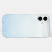 Coques Case-Mate iPhone Neige brillante noir et blanc (Verso (horizontal))