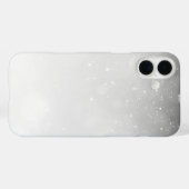 Coques Case-Mate iPhone Neige brillante noir et blanc (Verso (horizontal))