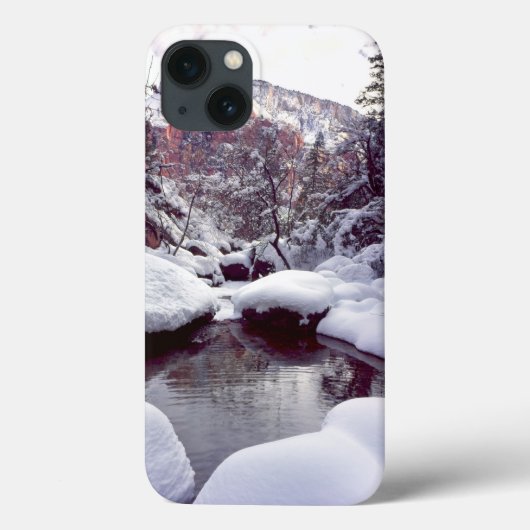 Coques Case-Mate iPhone Neige profonde des piscines d'émeraude moyen (Verso)