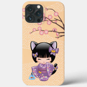 Case-Mate iPhone Case Neko Kokeshi Poupée - Cat Ears Geisha Girl