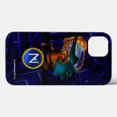 Coques Case-Mate iPhone NEMES /HYPER ANDROID, Monogramme de science-fictio (Verso (horizontal))