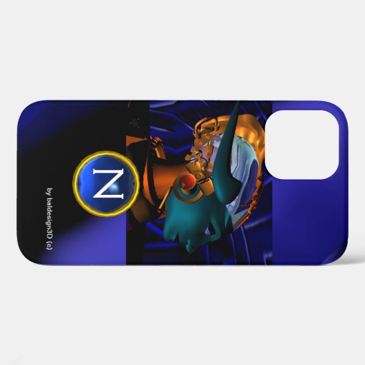 Coques Case-Mate iPhone NEMES /HYPER ANDROID, Monogramme de science-fictio (Verso (horizontal))
