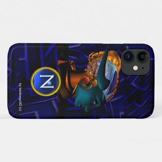 Coques Case-Mate iPhone NEMES /HYPER ANDROID, Monogramme de science-fictio (Dos (Horizontal))