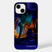 Coques Case-Mate iPhone NEMIS / HYPER ANDROID PORTRAIT Bleu (Verso)