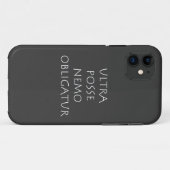 Coques Case-Mate iPhone Nemo obligatur ultra posse (Dos (Horizontal))