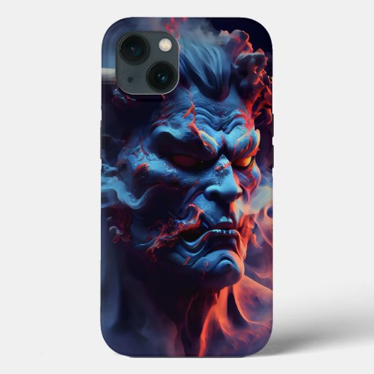 Coques Case-Mate iPhone néon 3D fumée démon âme noir (Verso)
