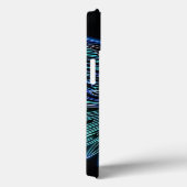 Coques Case-Mate iPhone Neon Blue et Black Angel ailes (Verso / Droite)