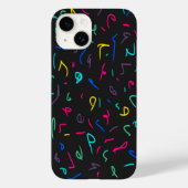 Coques Case-Mate iPhone Neon Bright Marques sur Noir (Verso)