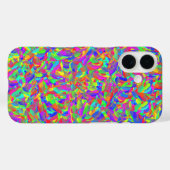 Coques Case-Mate iPhone Neon Bright Rainbow Confetti Abstrait (Verso (horizontal))