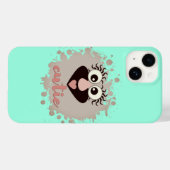 Coques Case-Mate iPhone Néon brillant avec l'image d'un gnome (Verso (horizontal))